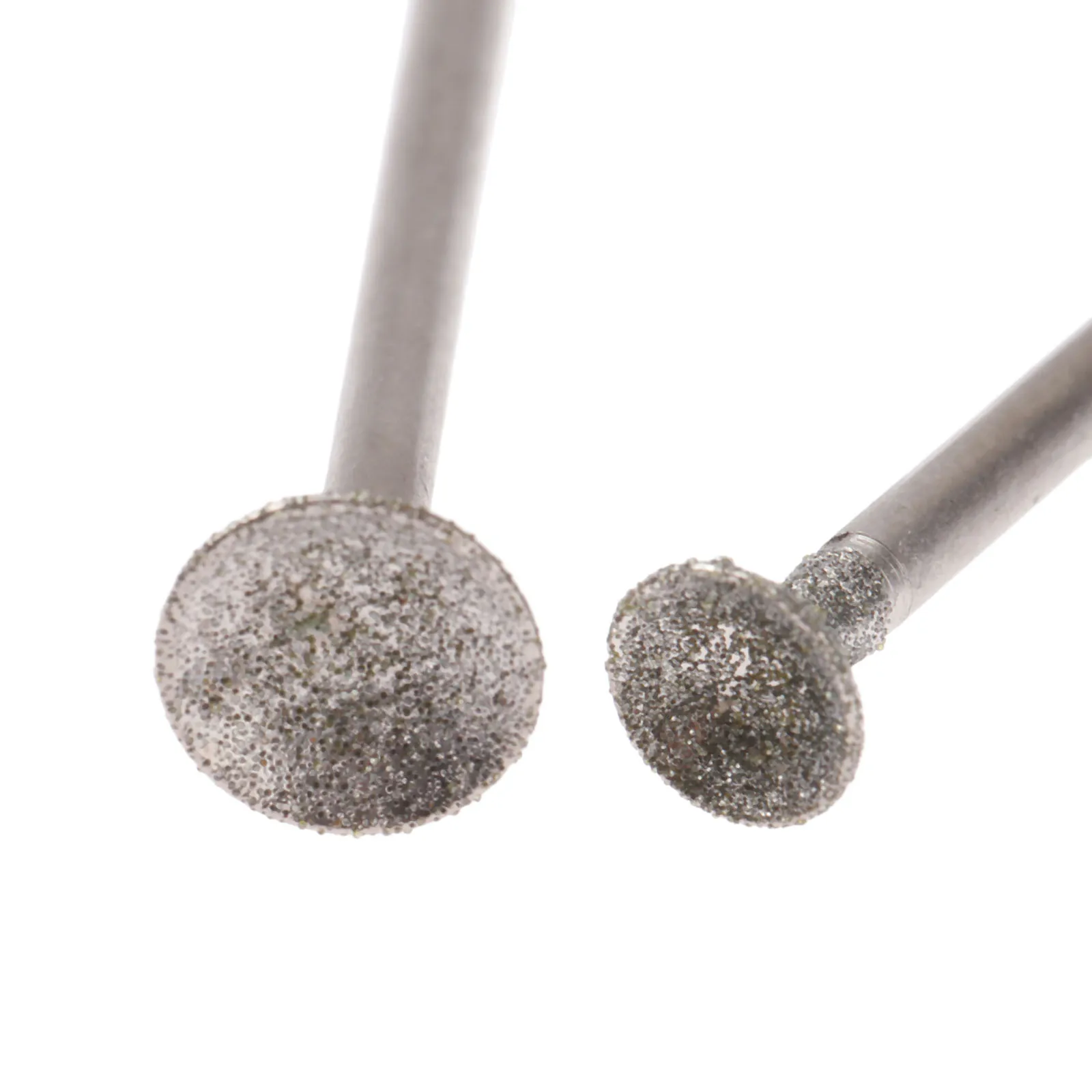 7Pcs 2.35 millimetri Shank 1-8 millimetri Diamante di Rettifica Testa Montata Punti Sferica Concava Giada Intagliare Frese per dremel Utensile Rotante