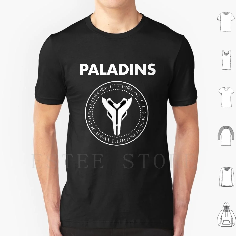 The Paladins Variant T Shirt Print Cotton Voltron Legendary Black Red Green Yellow Blue Lion Princess Allura Coran King Alfor