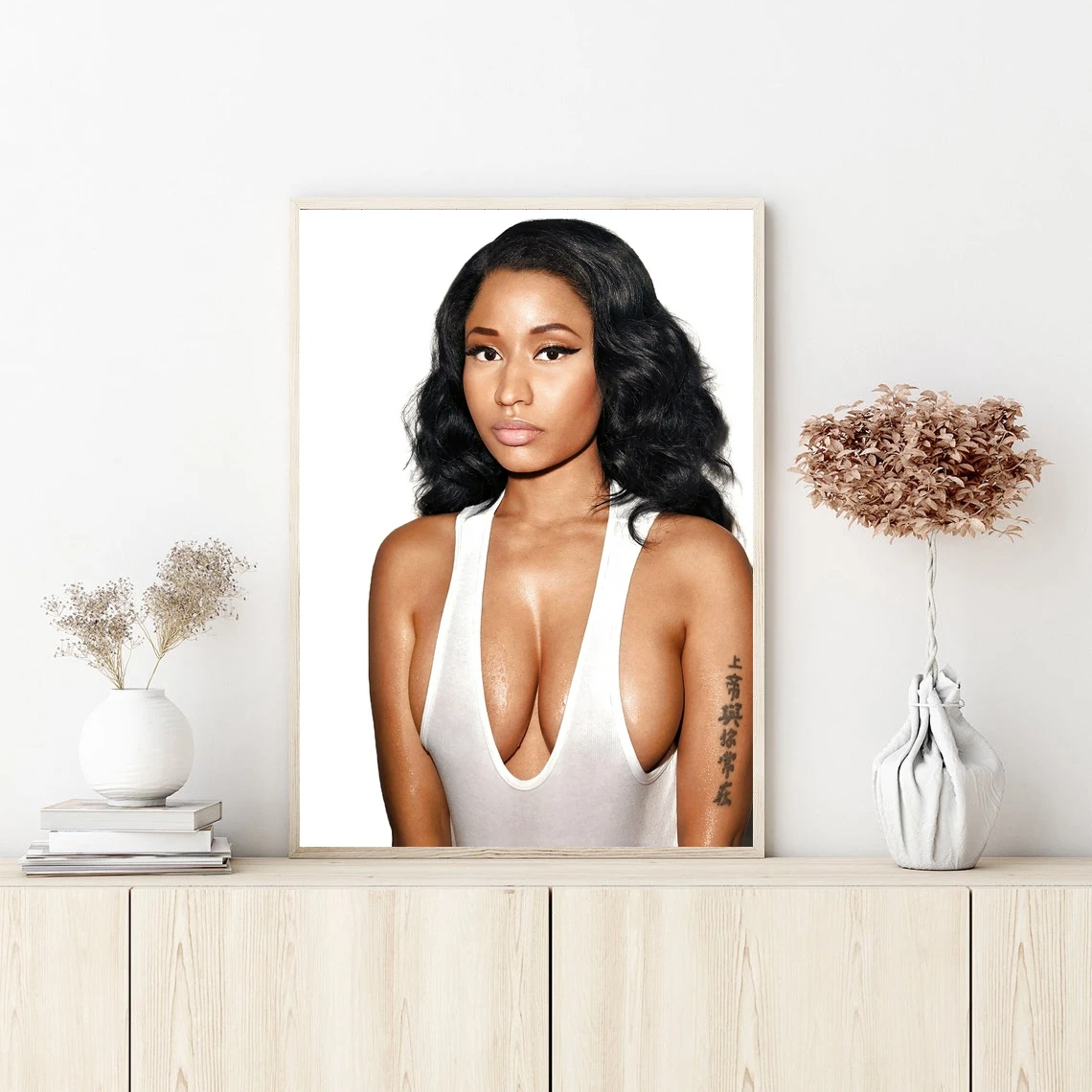 Nicki Minaj Silk Music Album Star Poster Prints Art Canvas Painting Wall Pictures Living Room Home Decor ( No Frame )