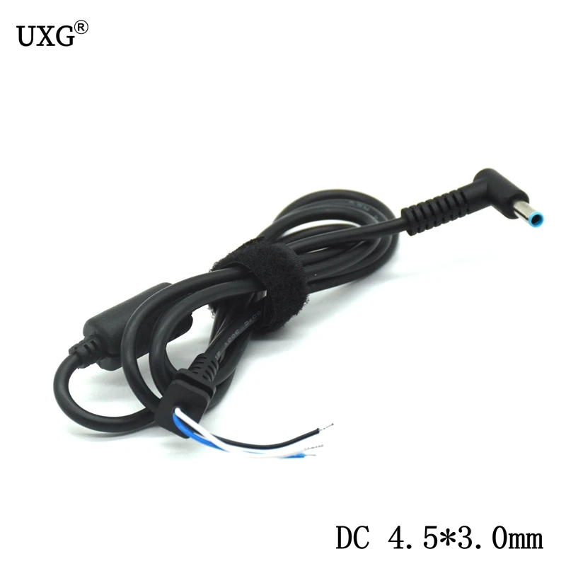 DC 4.5 x 3.0mm 4.5*3.0 mm Power Supply Plug Connector With Cord / Cable For Hp Envy Pavilion 14 15 Laptop Adapter Charger Cable