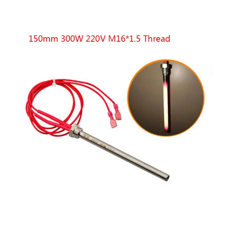 Encendedor madera para parrilla chimenea, barra caliente 350W, 220V, 10x140/150/170mm, rosca 5