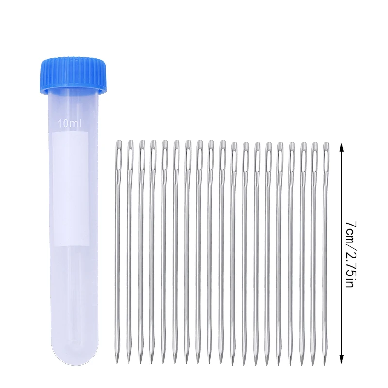 LMDZ 20pcs 70mm Stainless Steel Needle for Leather Sewing Leather hand stitch Stitching Needles Canvas Sewing Leather Tool