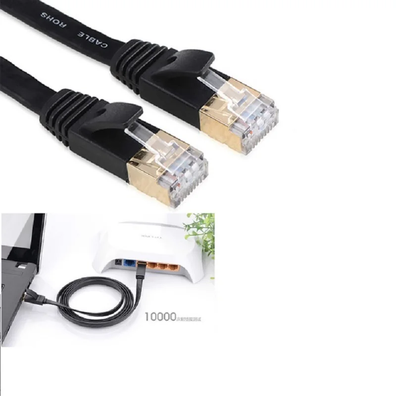 Ethernet Cable Cat7 Lan Cable STP RJ 45 Network Cable rj45 Patch Cord /1m/2m/30m for Router Laptop Ethernet Cable