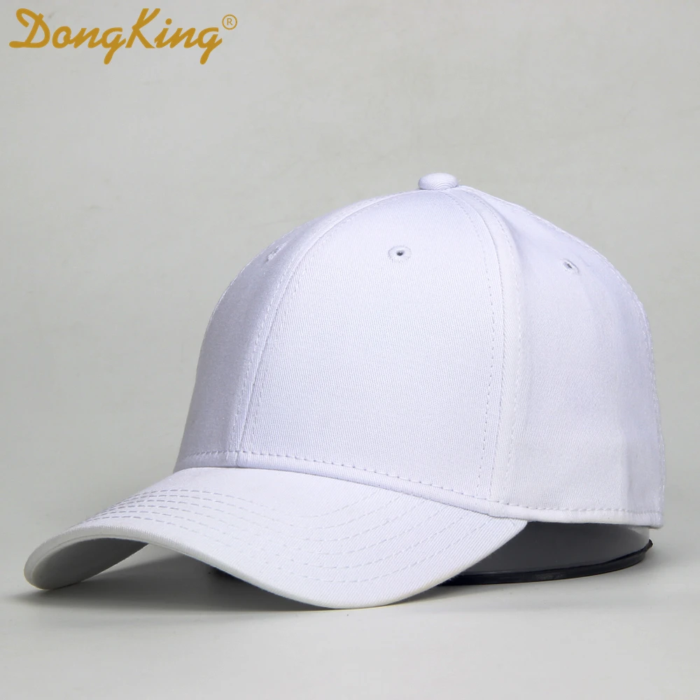 DongKing New Flex Cap Solid Fitted Cotton baseball Caps Elastic Sweat Band Original Classic Hats Sun Hat Curved Visor Normal