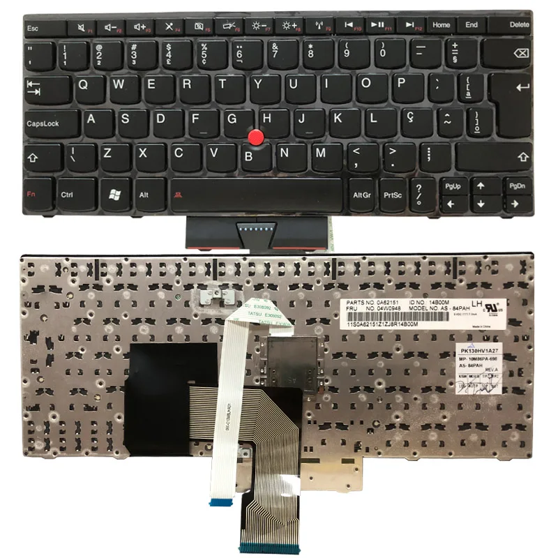 NEW BR Laptop keyboard for LENOVO IBM E120 E125 X125 X121E X130E E220S S220 black Brazil keyboard  04W0948  MP-10M86PA-698