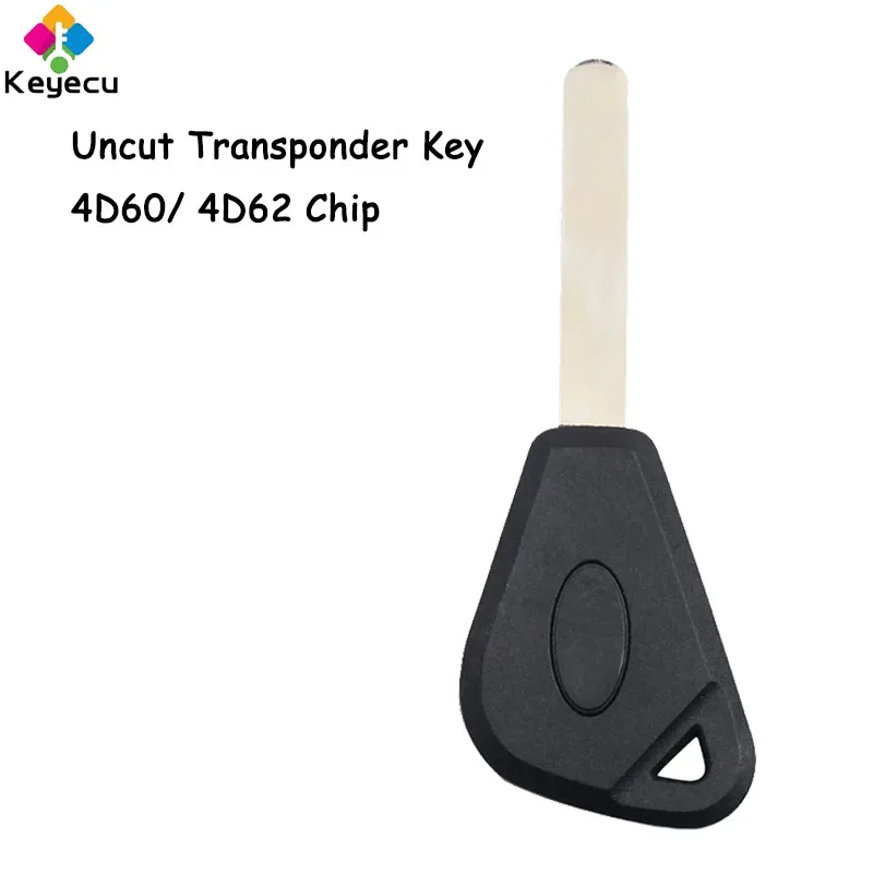 

KEYECU New Uncut Ignition Transponder Car Key Shell Case With 4D60/ 4D62 Chip for Subaru Impreza WRX STI Legacy Outback Forester