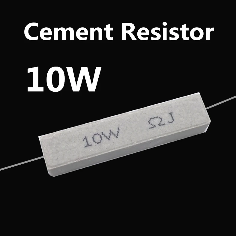 

10pcs 10W Cement resistance 18 30 51 56 62 68 75 82 91 100 ohm 18R 30R 51R 56R 62R 68R 75R 82R 91R 100R 5% 10w Cement resistance