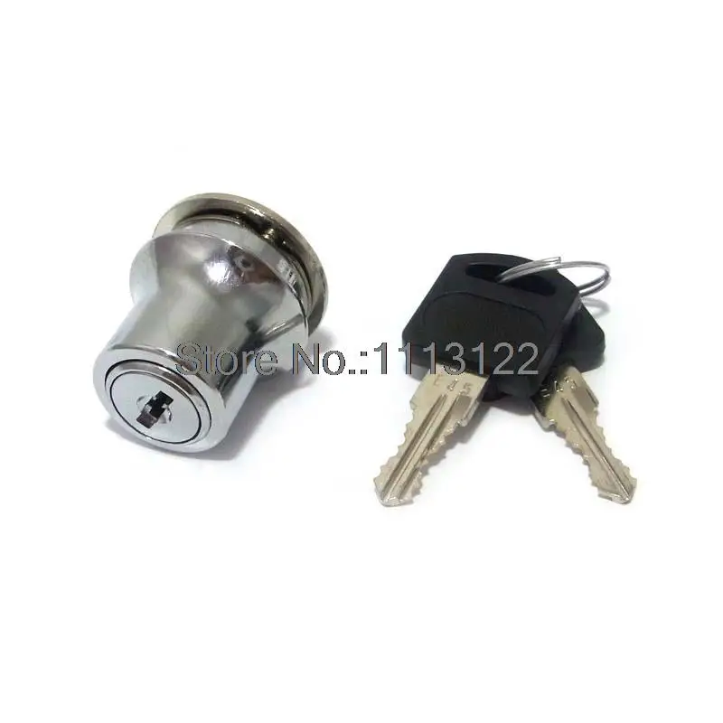 231 Showcase Sliding Glass Door Lock for Display Cabinet Vivarium Terrarium Push Lock for Double Glass Door Bright Chrome 1 PC
