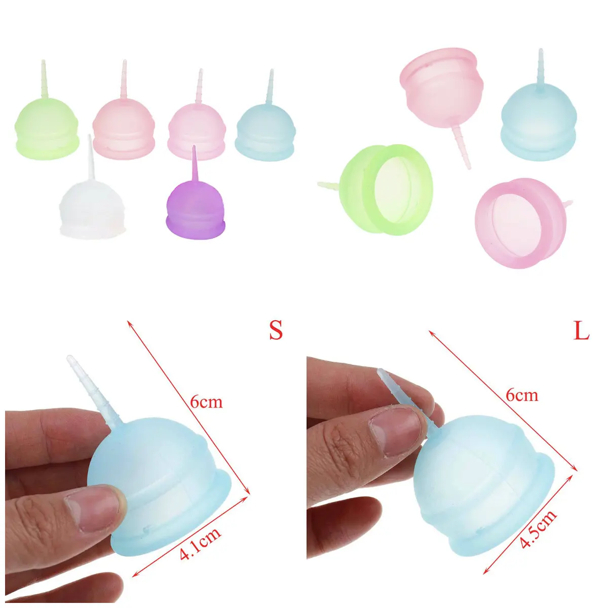 1PCS Top Quality Silicone Menstrual Cup Feminine Hygiene Lady Cup Prevent Side Leakage Period Cup Collector Menstrual Vigin Care