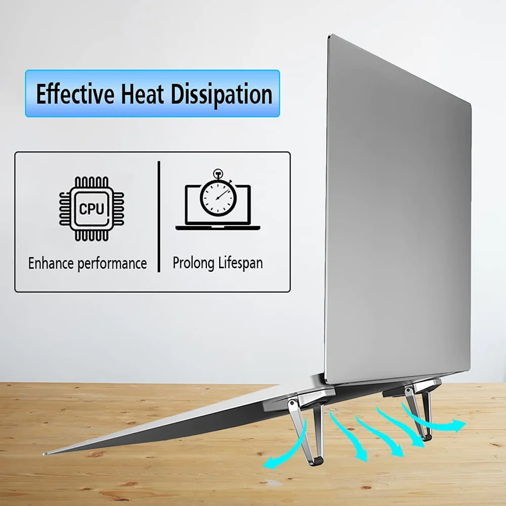 Портативная подставка для ноутбука Apple MacBook Air Pro Huawei MateBook, металлическая Вертикальная креативная подставка, держатель для ноутбука