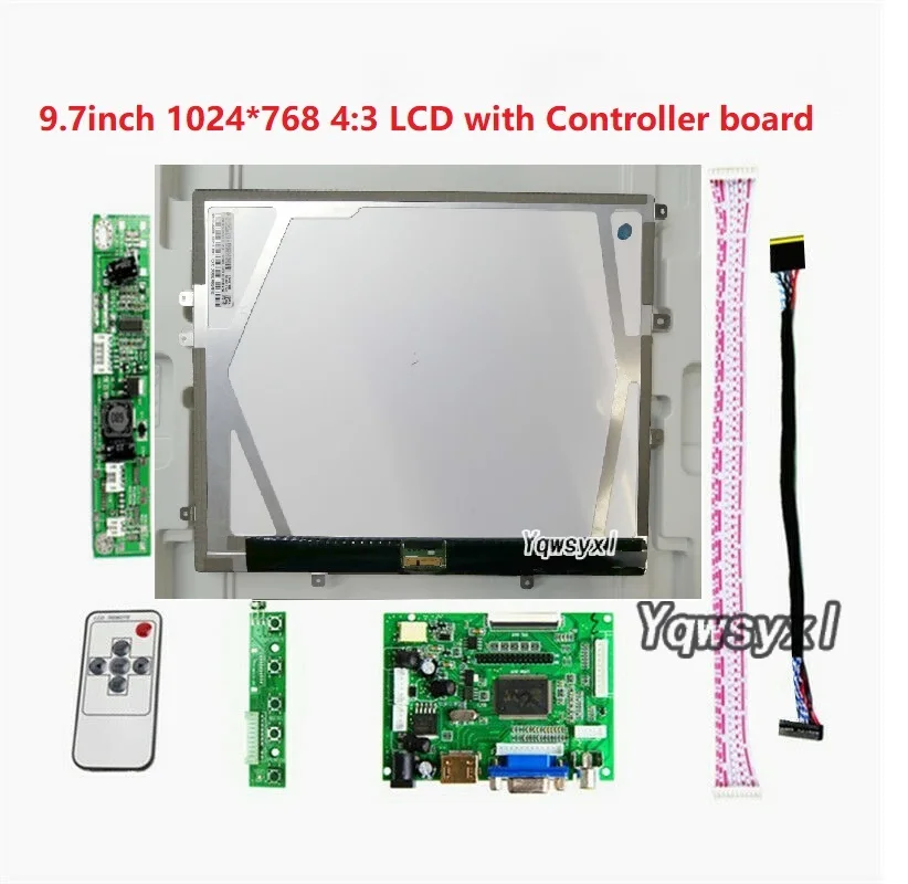 placa de controlador vga compativel com hdmi 97 polegadas tela hd de x pixels para raspberry pi 01