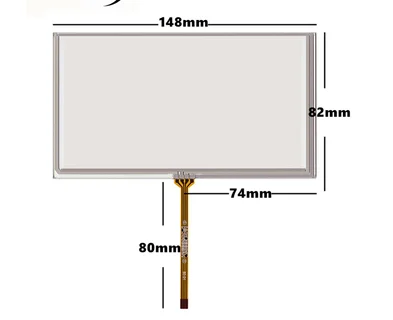 5 pcs/lot New 6 inch resistance touch screen 149*82 mm