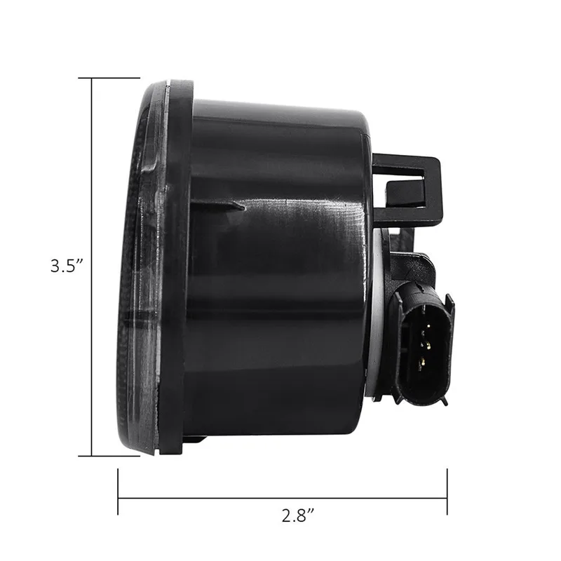 Przedni kierunkowskaz LED do Jeep Wrangler JK 2007-2017 Bursztynowe światło boczne błotnika do Jeep Wrangler DRL Zespół lampy — zdjęcie 3