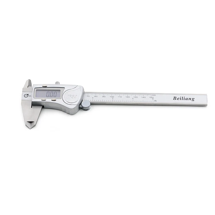 Digital Caliper Measuring Tool Stainless Steel Vernier 150mm with LCD Screen Inch/Millimeter Conversion