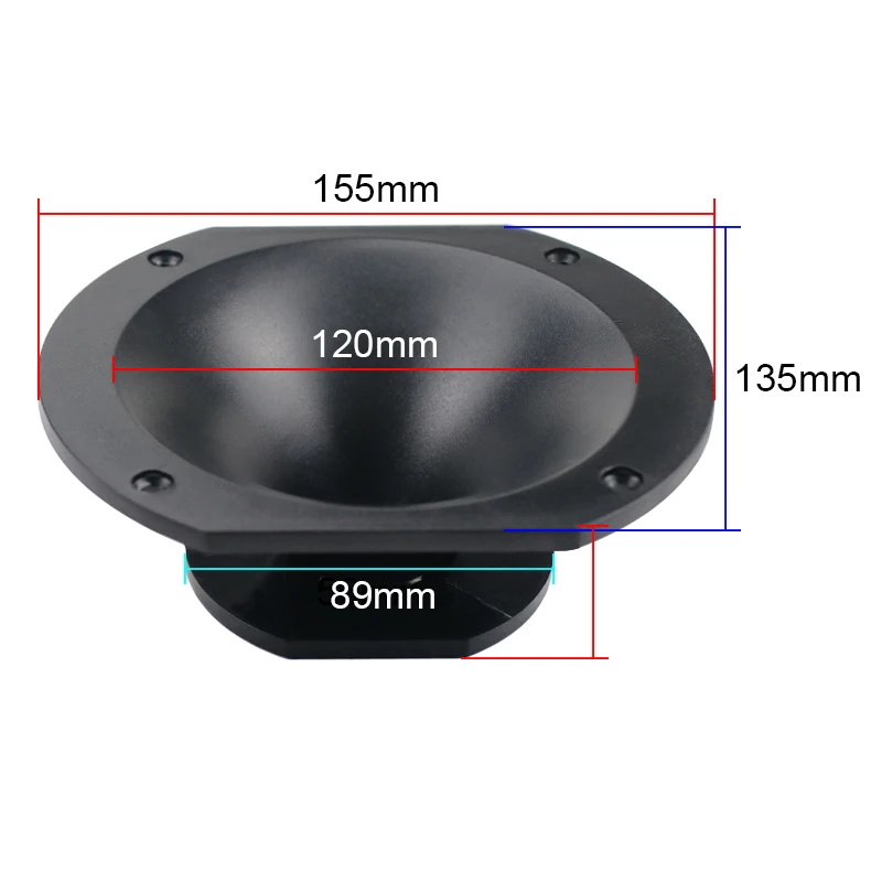 GHXAMP 135*155mm Stage Speaker ABS Horn Throat Speaker Unit Original Professional Stage Loudspeaker Accessories 2PCS