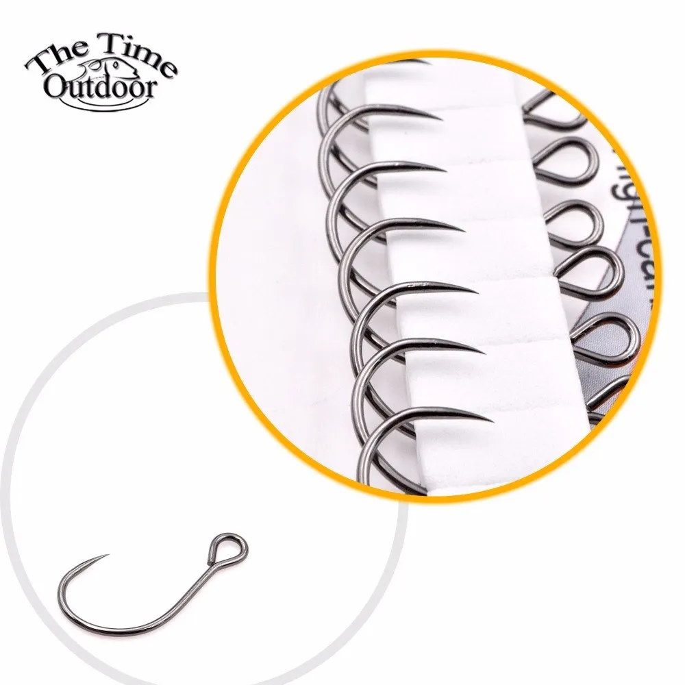 THETIME Fishing Hooks Tackle Hard Lure Bait hook Big Eyes Ring Fishing Tackle Crank Fishhook Bass Trout Carp Accessories