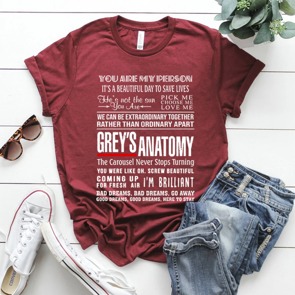 Grey\'s Anatomy Shirt Greys Anatomy Quotes T-shirt You Are My Person Shirt It\'s A Beautiful Day To Save Lives Shirt Graphic Tee