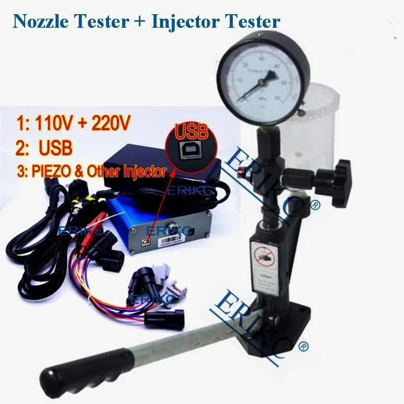 CRI800 Auto Engine Diesel Injector Tester Machine S60H Fuel Piezo Injection Nozzle Tester Equipment 220V & 110V