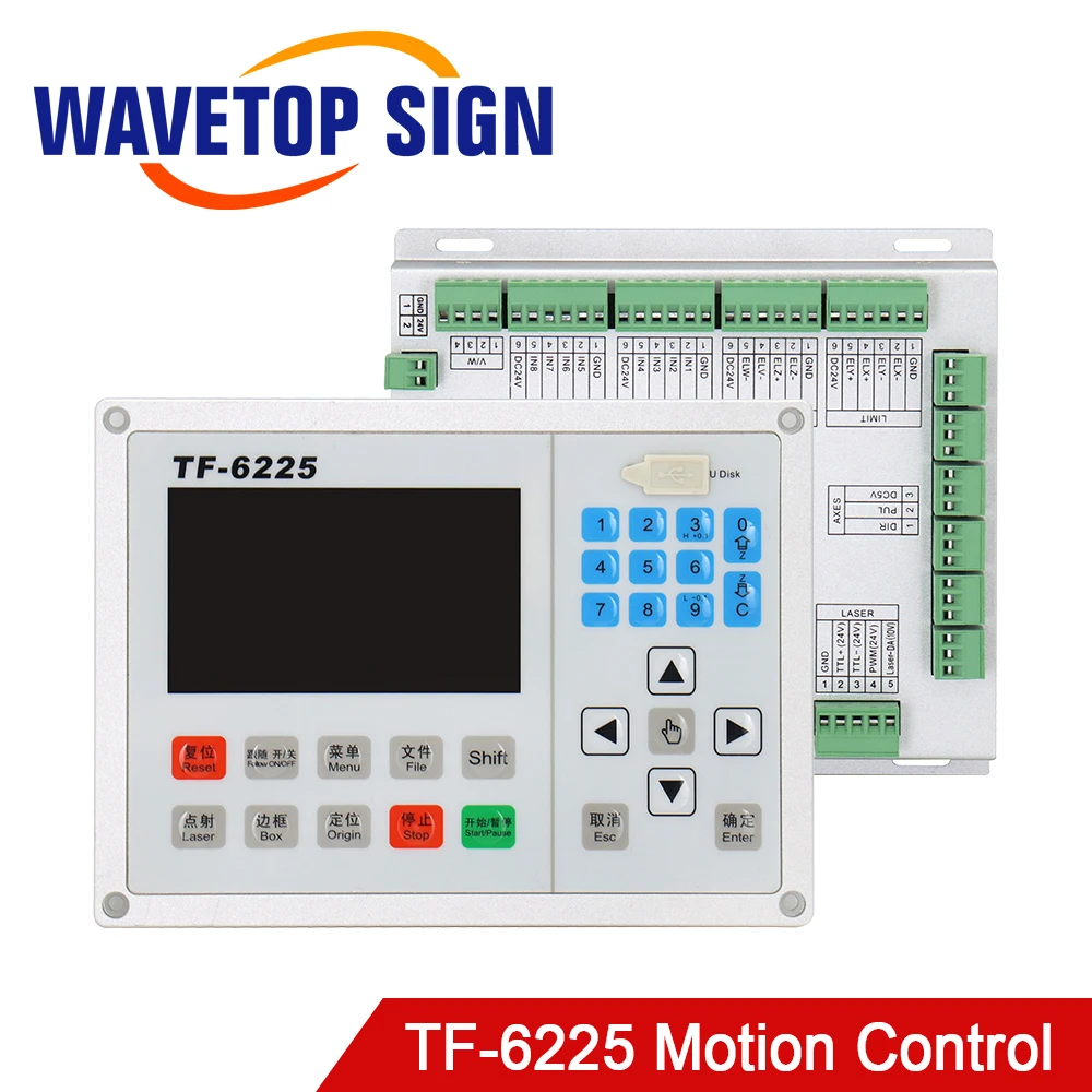 Wavtopsign-controlador de movimiento láser de fibra, controlador de corte de Material metálico y no metálico, TF-6225 para máquina cortadora láser de fibra