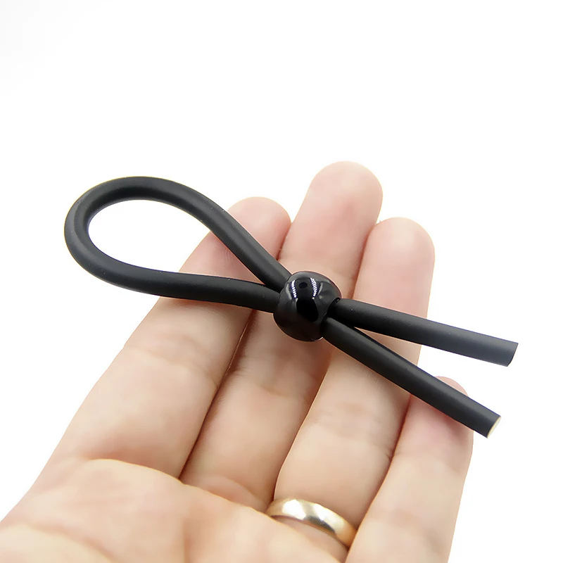 Samox Sex Toys Adjustable Penis Ring Rope for Adults Men Silicone Ejaculation Delay Cock Scrotum Ring Male Lasting Cockring