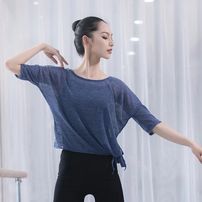 ผู้ใหญ่บัลเล่ต์ Latin Belly Dance Top โปร่งใสเสื้อเสื้อเครื่องแต่งกายสําหรับผู้หญิง Bellydance เต้นรําเสื้อผ้า Dancer สวมเสื้อผ้า