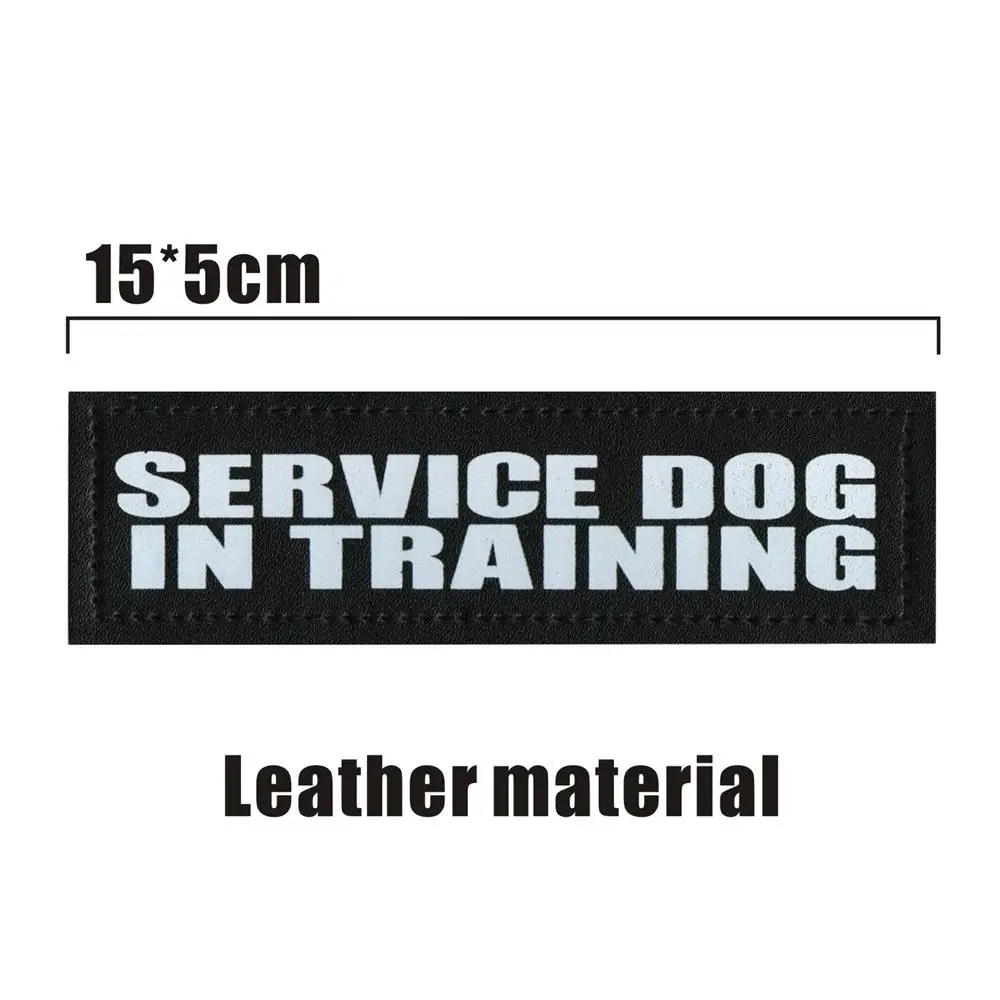 2pcs Pack Service Dog Emboridery Patch Dog Vest Accessory Badge Military Sewing Applique Embellishment Tactical Patches