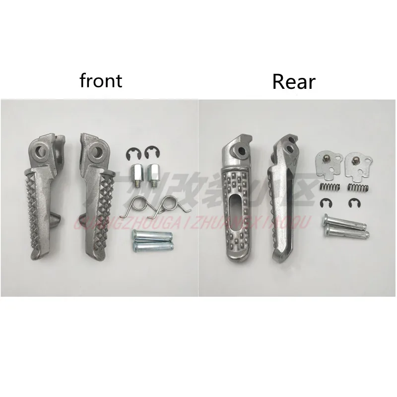 Motorcycle silver Front Rear Footrests Foot pegs For Honda VTR1000 CB1000 CBR1100XX VFR800 VFR750 CB1300 CBR900 CBR925 954