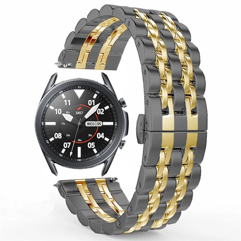 Stainless Steel Straps For Samsung Galaxy Watch 3 45MM 41MM LTE Smart Watchband Metal Correa For Gear S3 Classic/Frontier Straps