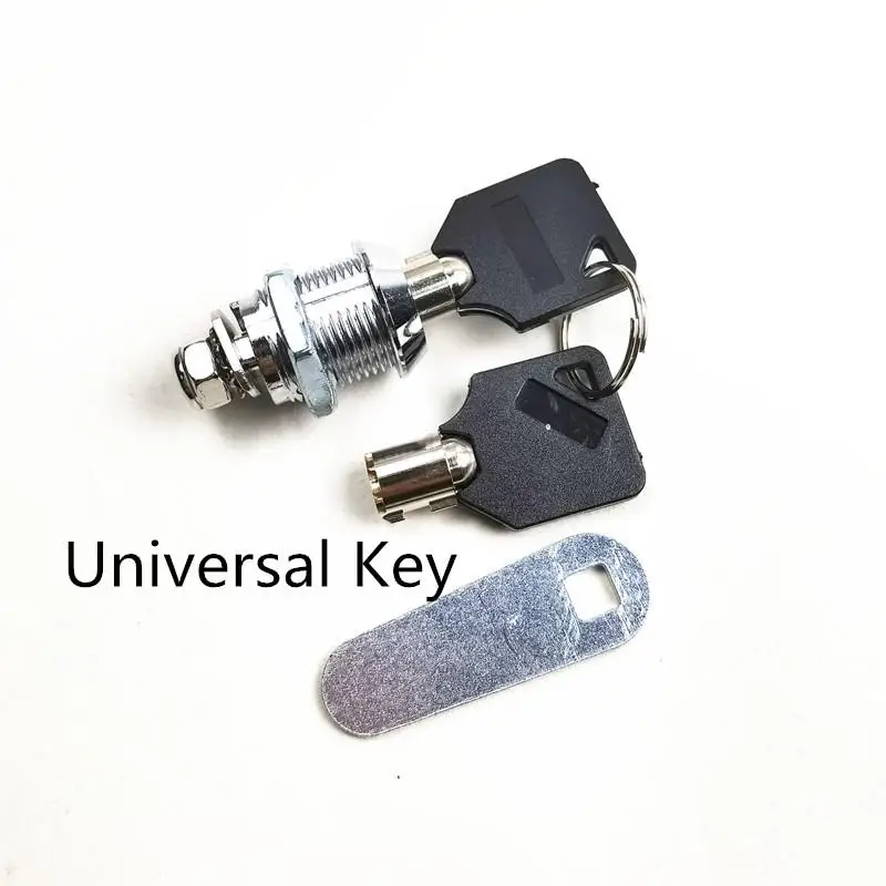 MS409 Universal Key Tool Box Mailbox Turn Tongue Plum Pin Lock Small Round Lock Iron Cabinet  ATM Furniture DIY