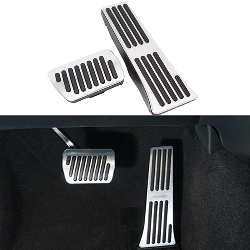 Aluminum alloy Car Accelerator Footrest Pedals Plate Brake Pedal Non-Slip Cover For Ford Explorer ST 2020 Styling Accessories