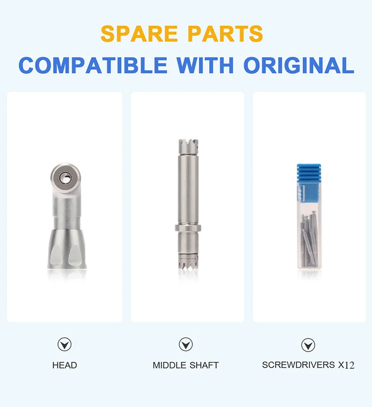 Dentist Manual Control Surgical Tools Torque Wrench Handpiece Ratchet Latch Head Screw Parts AI-TC-kit/AI-TC-Screws/Only Tips