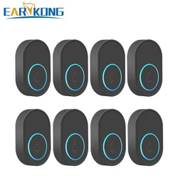 433MHz Wireless Doorbell Button SOS Electricity Panic Button One-key alarm Black Color Double-sided tape installation