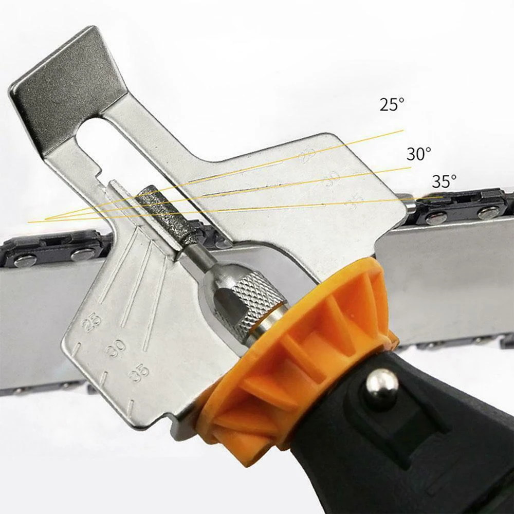 Kit di strumenti per affilare motoseghe mola abrasiva abrasiva con rivestimento diamantato cilindrico per catene elettriche lame seghettate