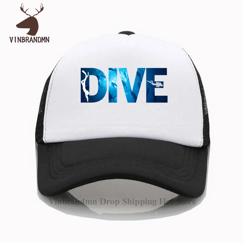 Newest Fashion unisex Baseball cap Cotton Fishing hat Dive Scuba Dive sun hat Fan Gift Idea Bucket hat Funny Casual popurity hat