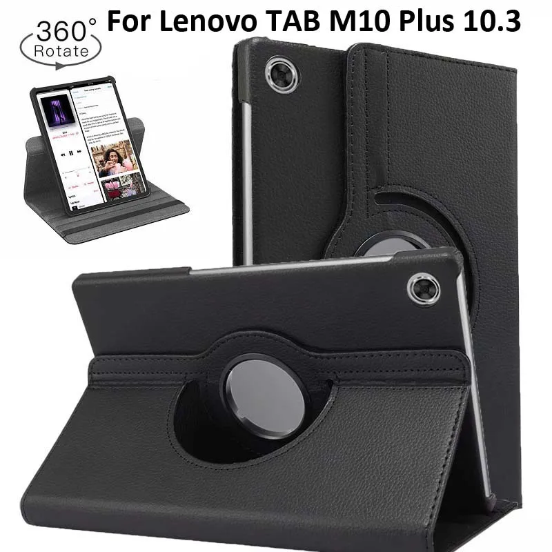 For Lenovo TAB M10 Plus 10.3 TB-X606F 2020 TB-X606 X606 X606F X606X TB-X606X M10Plus 360 Degree Rotating Leather Stand Case