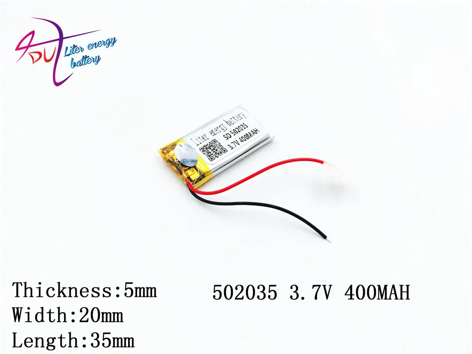 (5pieces/lot) 3.7V Battery factory outlet 502035 052035 400 mah lithium-ion polymer battery quality goods