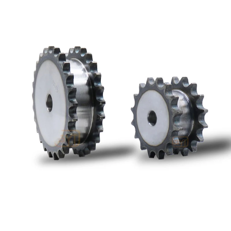 Roda dentada de movimentação falsa da fileira dobro, engrenagem mecânica industrial da movimentação, 08B, 12, 13, 14, 15, 16, 17, 18, 19, 22, 23, 24, 25 dentes