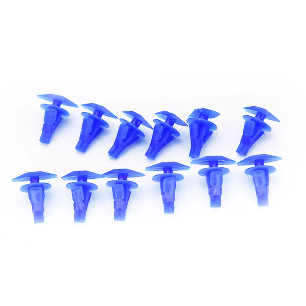 50PCS Blue Auto Fasteners Car Door Window Sealing Strip Weatherstrip Retainer Clips Fit For VW For Honda For Toyota