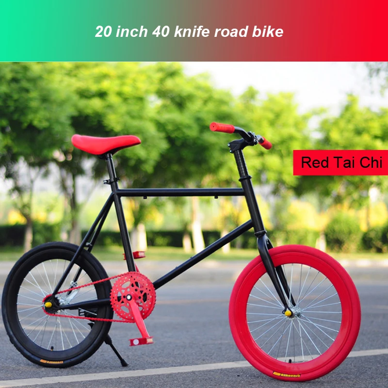 Carbon Steel Frame Road Bicycle, Fixed Gear Bicycle for Student and Adult, Colorful Fashion, 20 in, 2024 New