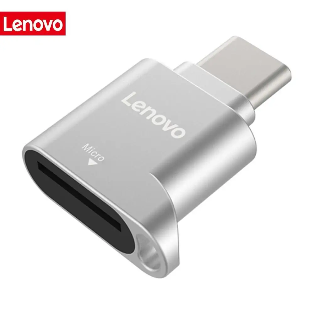 Lenovo D201 USB typ C czytnik kart 480 mb/s 512GB USB-C TF Micro SD OTG Adapter type-c TF czytnik kart pamięci do laptopa telefon