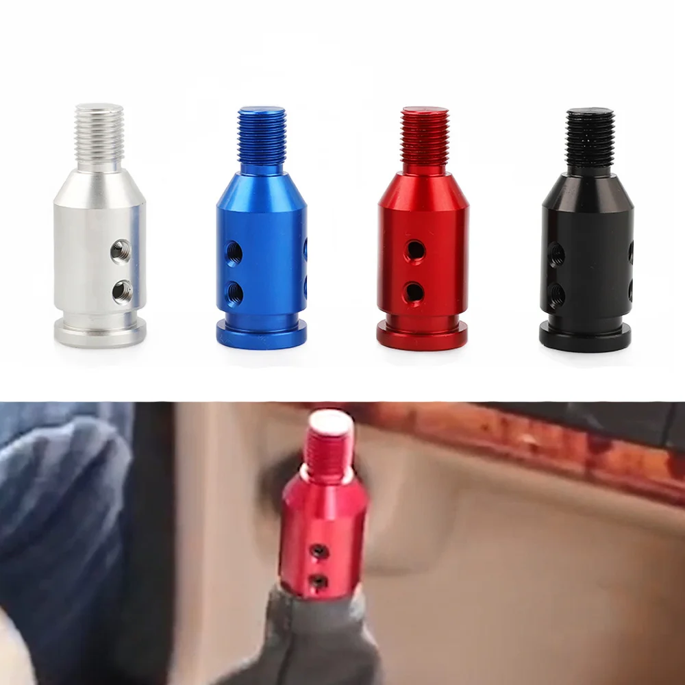 Uniwersalny samochodowy adapter gałki dźwigni zmiany biegów do zmiany biegów bez gwintu czarny M12x1.25 / M10x1.5 Adapter dźwigni zmiany biegów