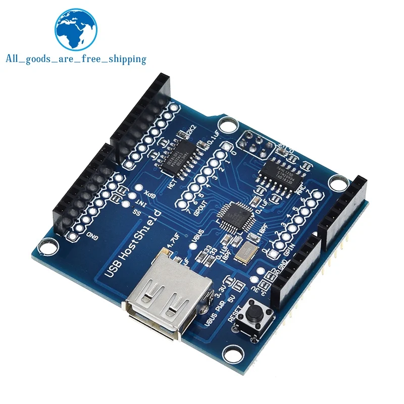 

Щит хоста USB 2,0 для Arduino UNO MEGA ADK, совместимый с Android ADK, плата электронного модуля «сделай сам»