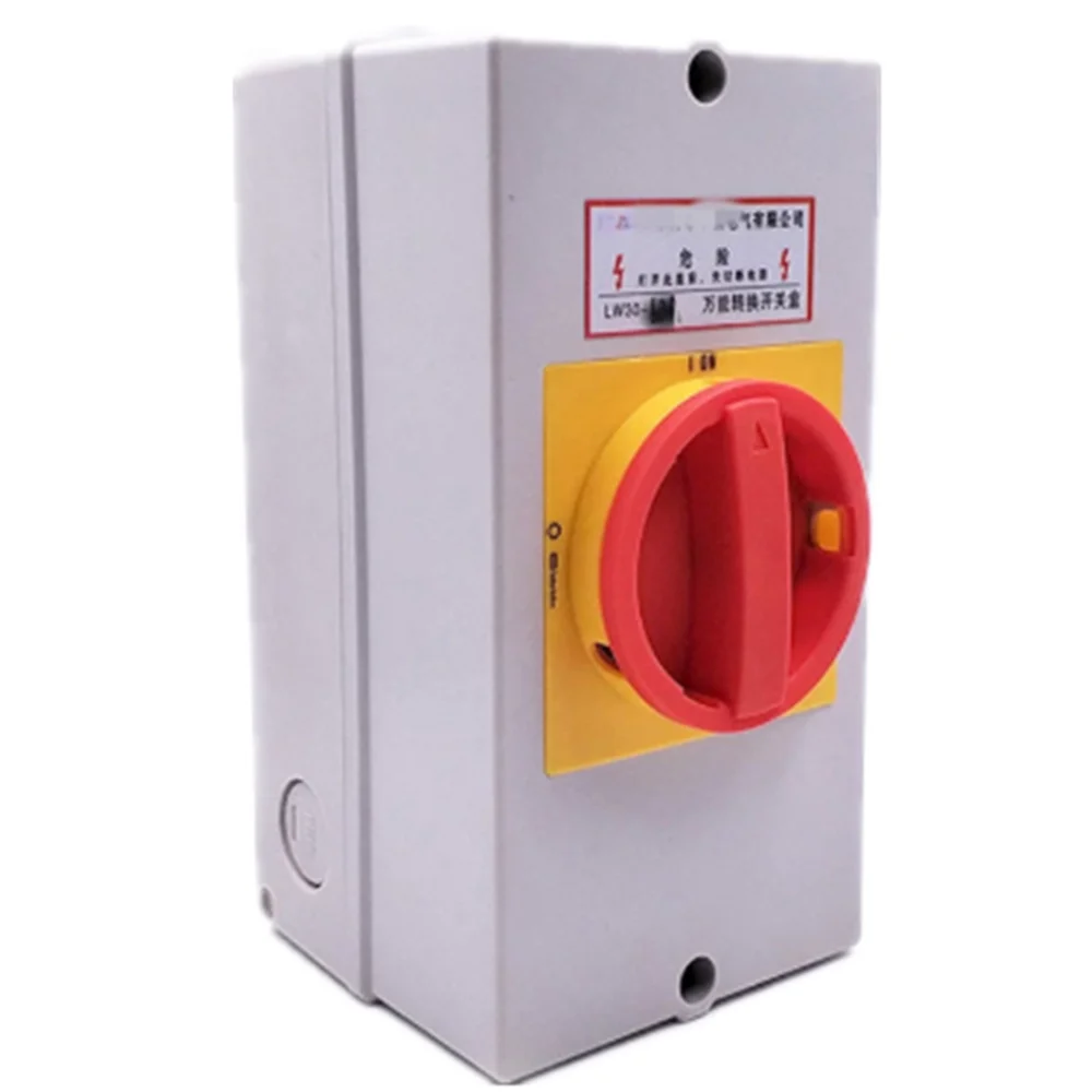 LW30-40A Cam Switch Ue 380V Ith 40A Isolating switch 3P with IP65 waterproof protective box