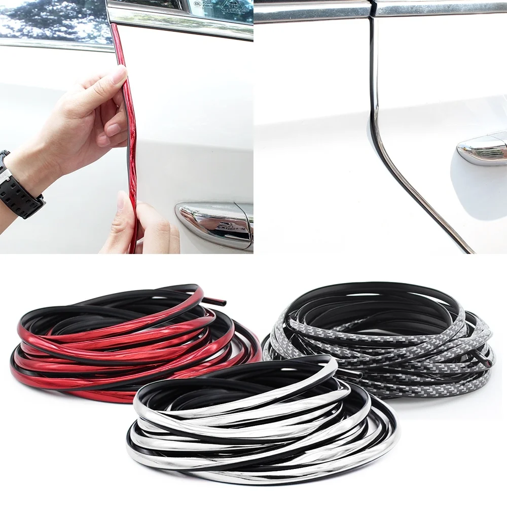 Car Door Edge Protection Strip Anti-Scratch Door Protector Anti-Collision Seal Car Body Safety Sticker Styling Moulding