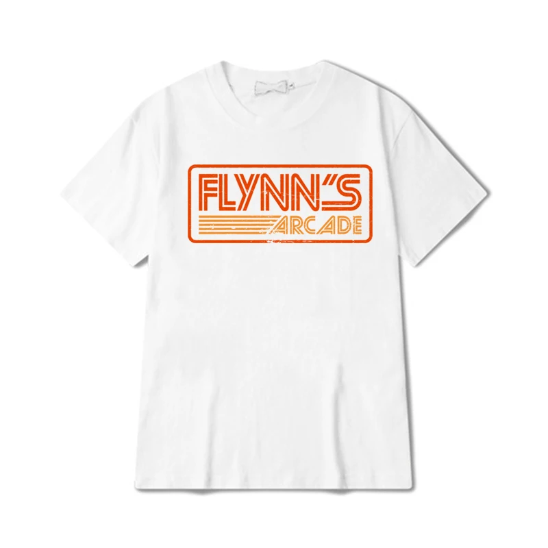 Koszula zręcznościowa Flynn fajne Retro Vintage Graphic Tee 80s Retro estetyczne koszule prezent dla Tron fani filmów T-shirt koszulki w stylu