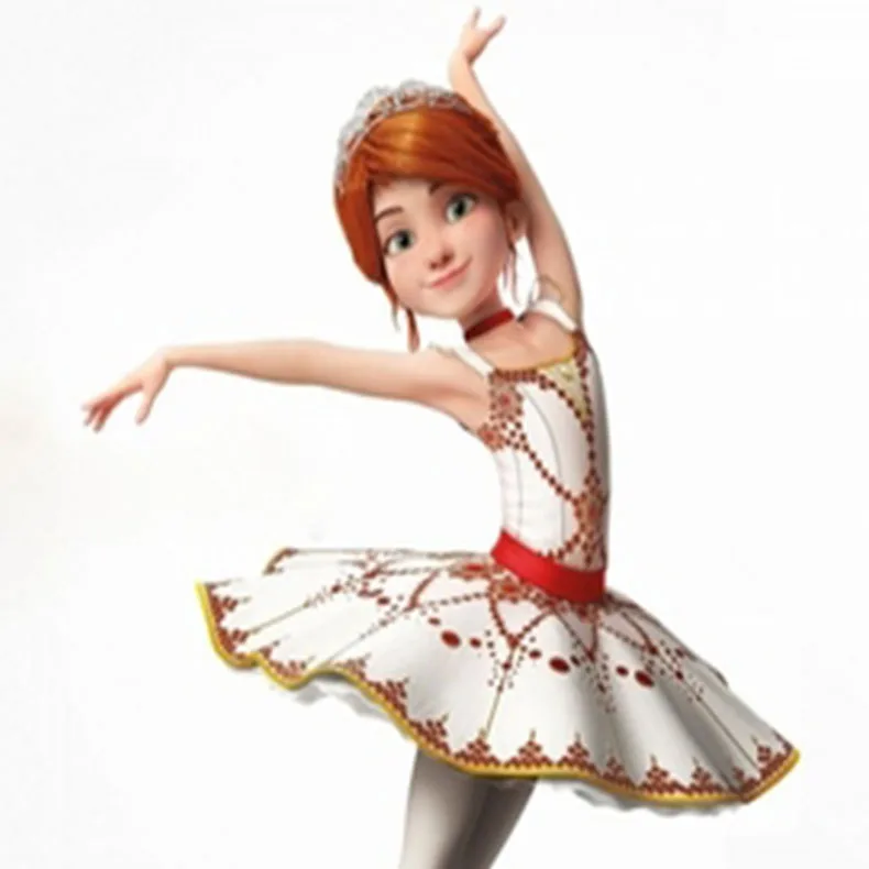 2021 New Movie Ballerina Felicie Cosplay Costume for Girls Party Clothes Halloween Costume for Kids dancing christmas dress girl