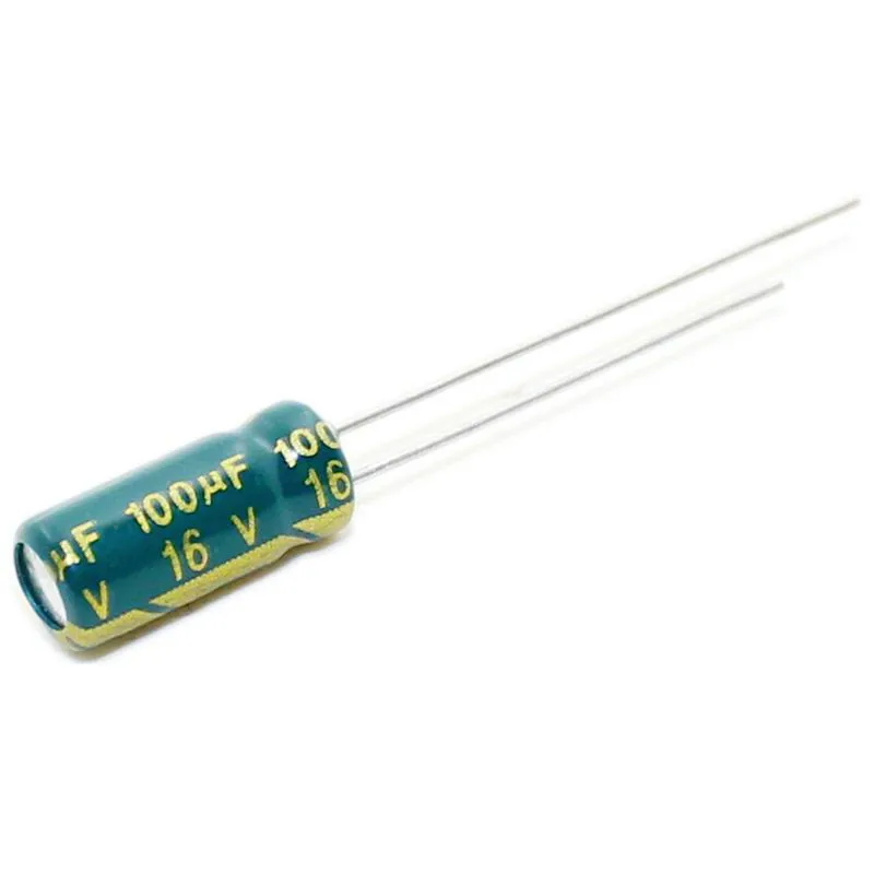 500PCS 100UF 16V 16V100UF Aluminum Electrolytic Capacitor  high-frequency 5X11MM