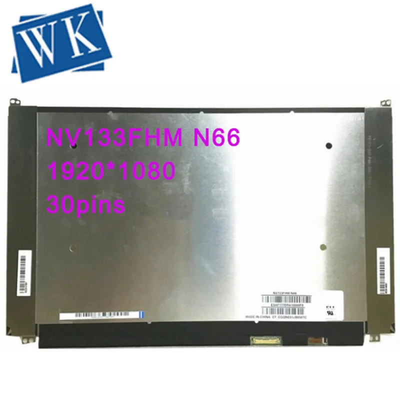 

For BOE NV133FHM-N66 NV133FHM N66 LCD Display LED Screen Matrix for Laptop 13.3 30pin FHD 1920X1080 Replacement IPS Screen