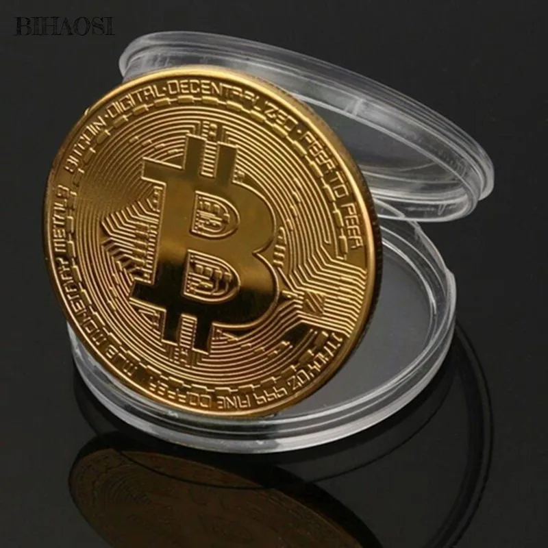 Bitcoin Commemorative Medal digital virtual coin metal crafts economic commemorative coin bitcoin virtual coin collection