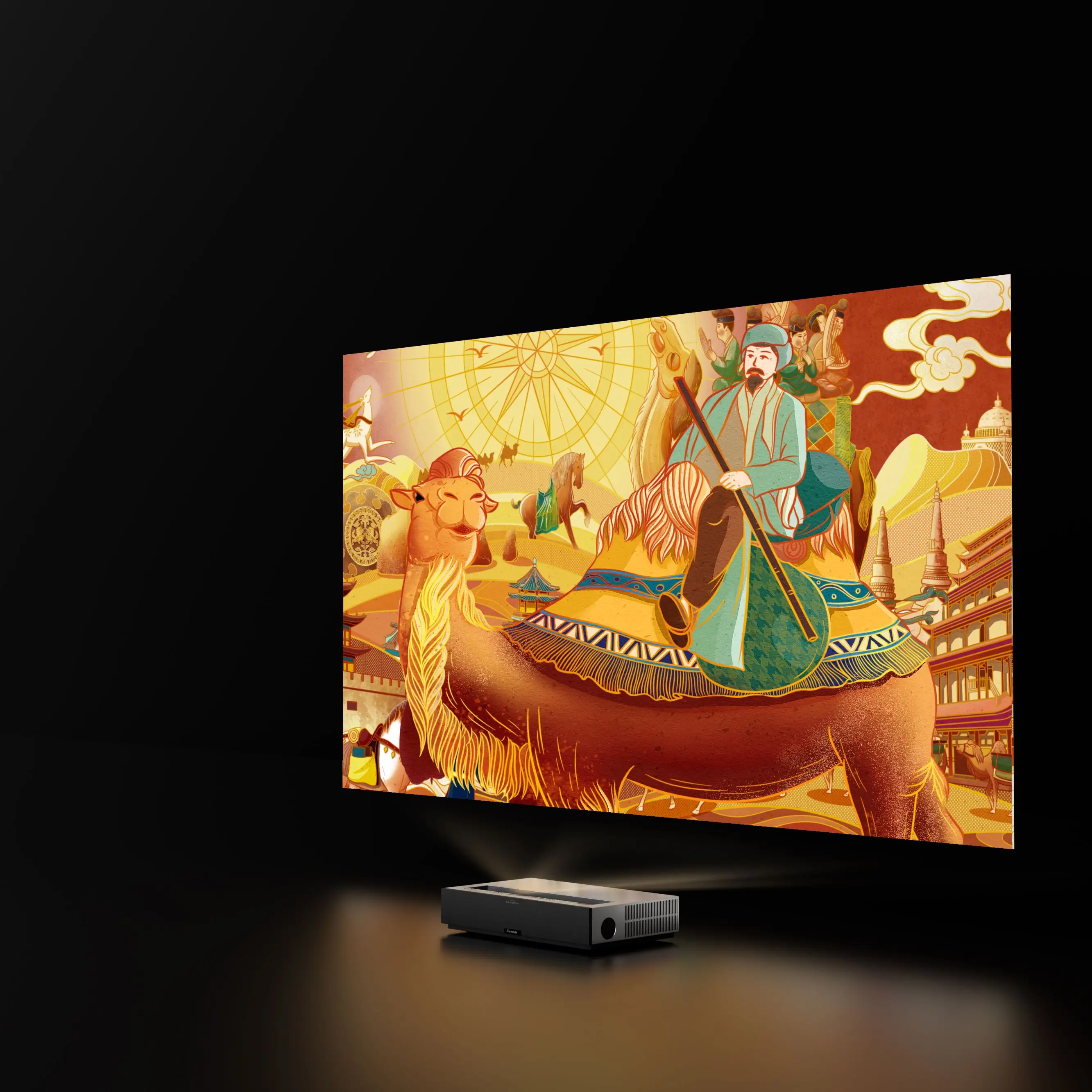 【الإصدار العالمي】 fengmi forfilm theatre T1 سينما ليزر العارض 2800 ANSI لومينز HDR10 المسرح المنزلي متعاطي المخدرات فيديو 4K يوتيوب